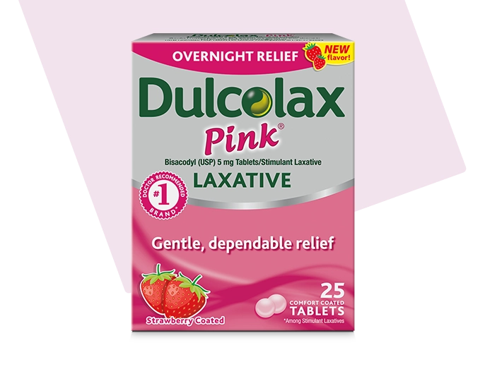 Pink Laxative Tablets for Constipation Relief Dulcolax® Laxative